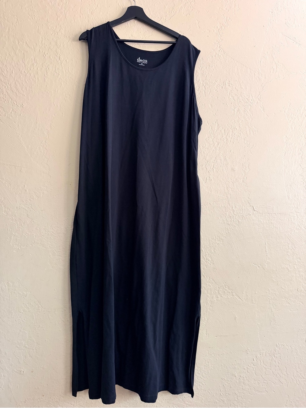 Denim&Co Black Sleeveless Maxi Dress